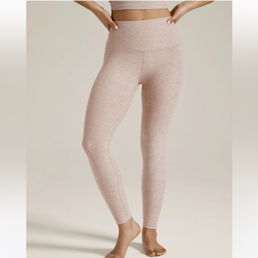 Beyond Yoga spacedye caught in the midi legging- Chai